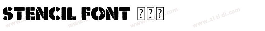 stencil font字体转换